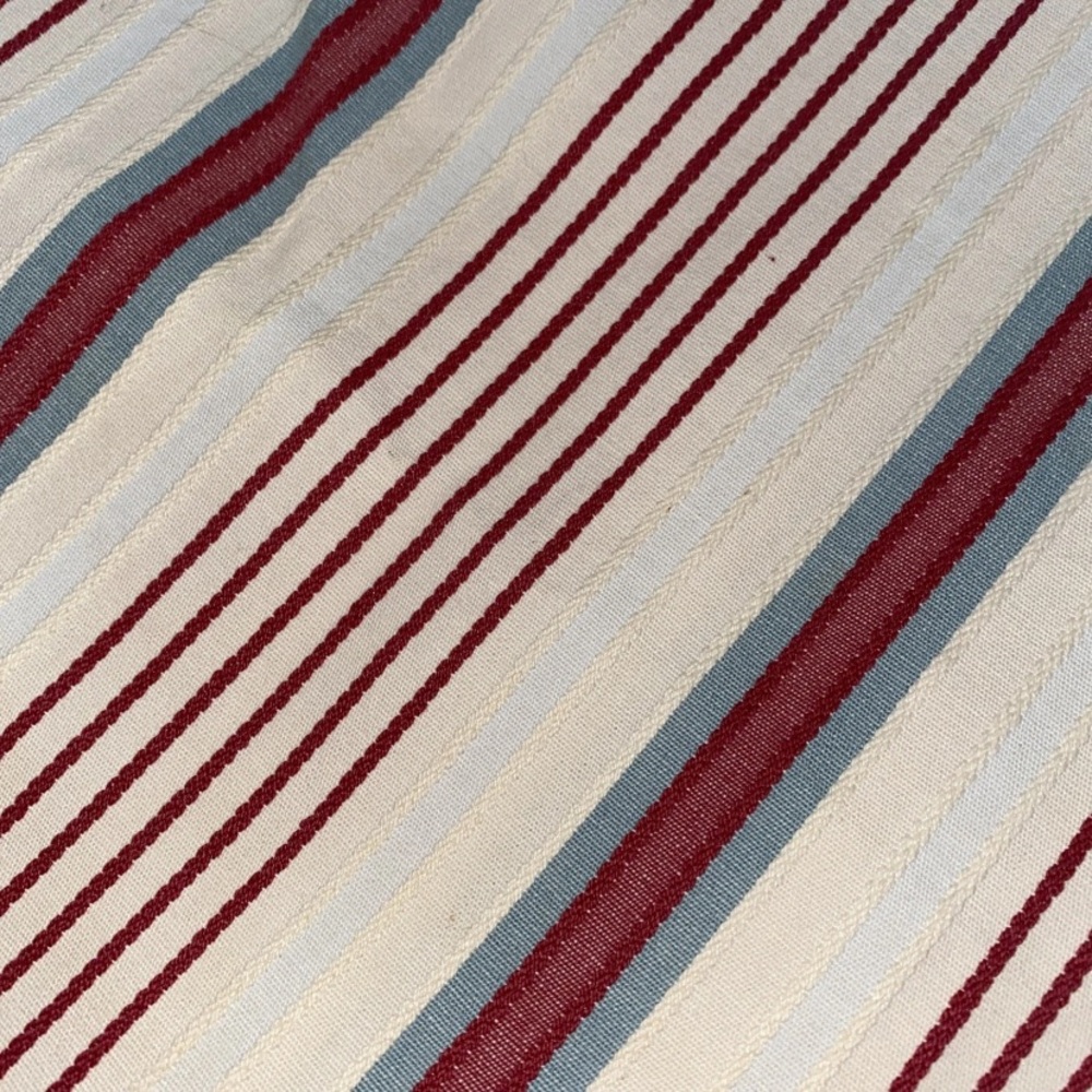 IKEA Alvine Raffla Pillow Cover SET (2) 25” x 25” Stripes 100% Cotton Buttons - Picture 4 of 16